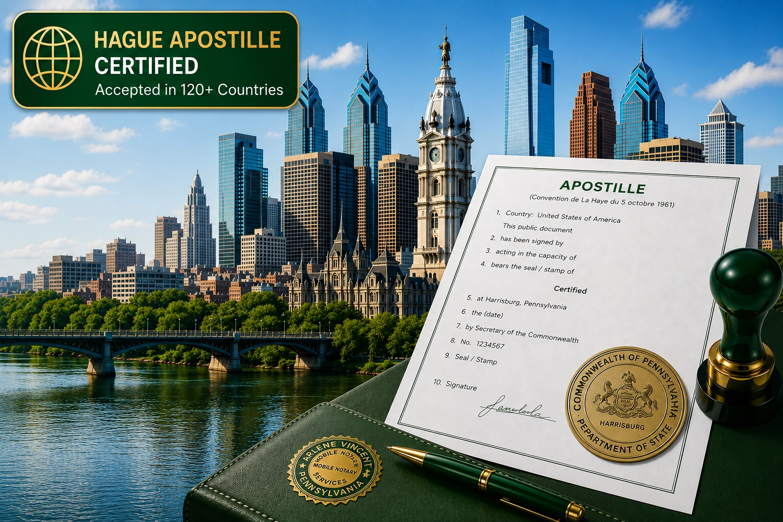 Secretary of Commonwealth of Pennsylvania Reliable Apostille Services
