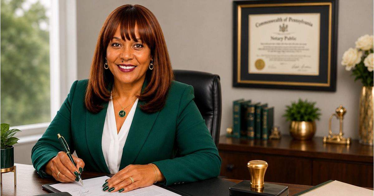 Arlene Vincent, experienced Pennsylvania Mobile Notary Public